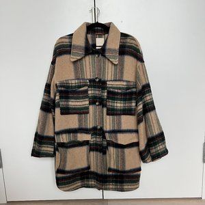 H&M Plaid Shirt Jacket